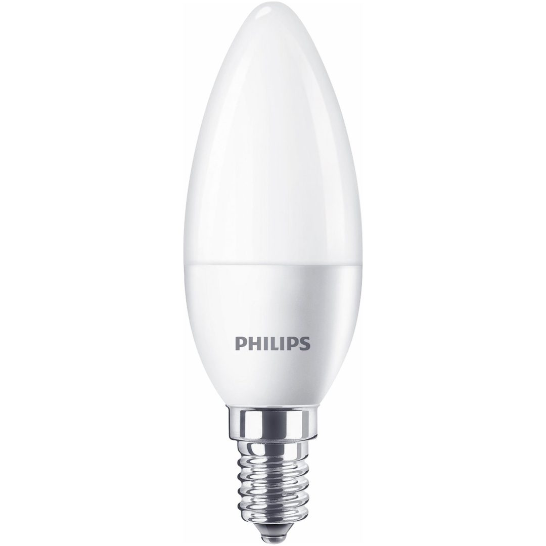 LED-lampa, Kron, Matt, 5,5W, E14, 230V, Ph Philips