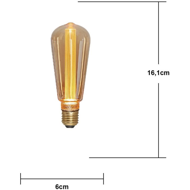 LED-lampa New Generation Classic Mood Bärnsten Star Trading – bild 6