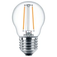 LED-lampa/Multi-LED LED Filam klot 2W E27 827 klar Philips