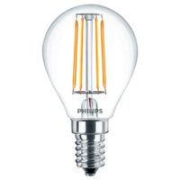 LED-lampa/Multi-LED LED Filam klot 4,3W E14 827 kl Philips