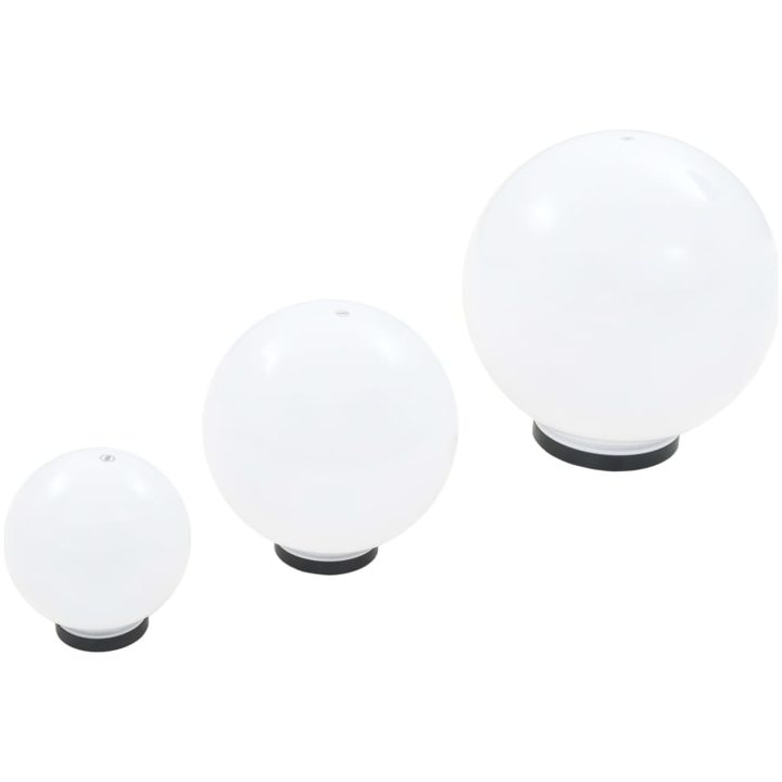 LED-lampor 6 st sfäriska 20/30/40 cm PMMA vidaXL – bild 6