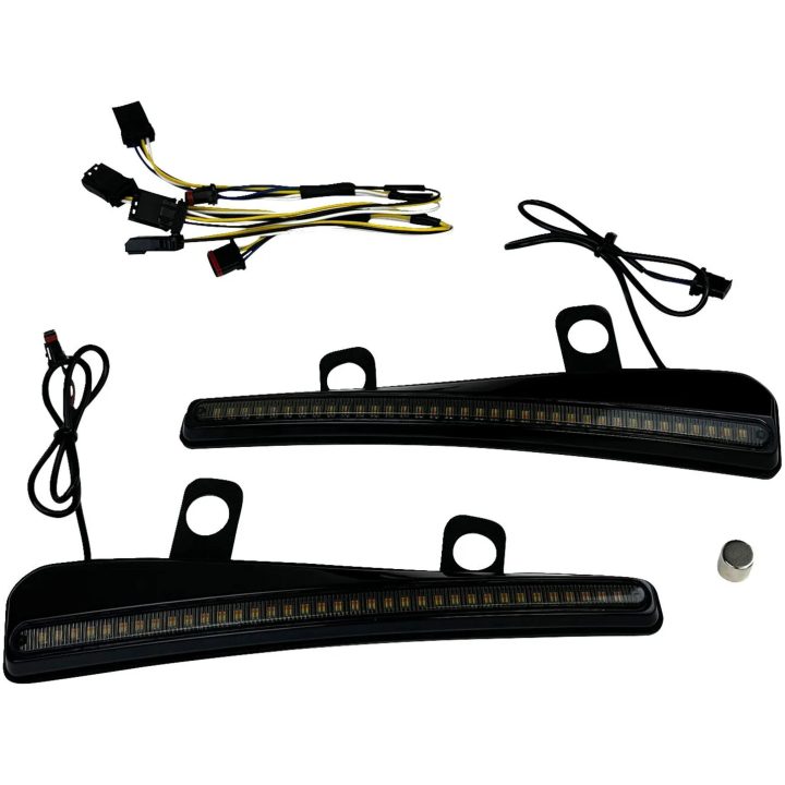 LED-Lister Vindruta Med Blinkers Röktonad CUSTOM DYNAMICS