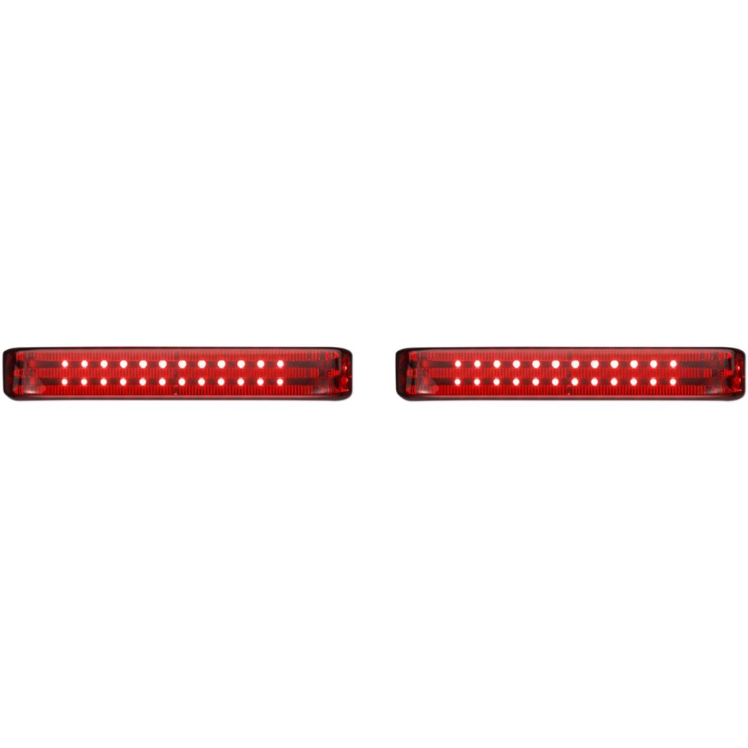 LED-Sadelväskor ProBEAM Bagz Rökfärgade Krom CUSTOM DYNAMICS