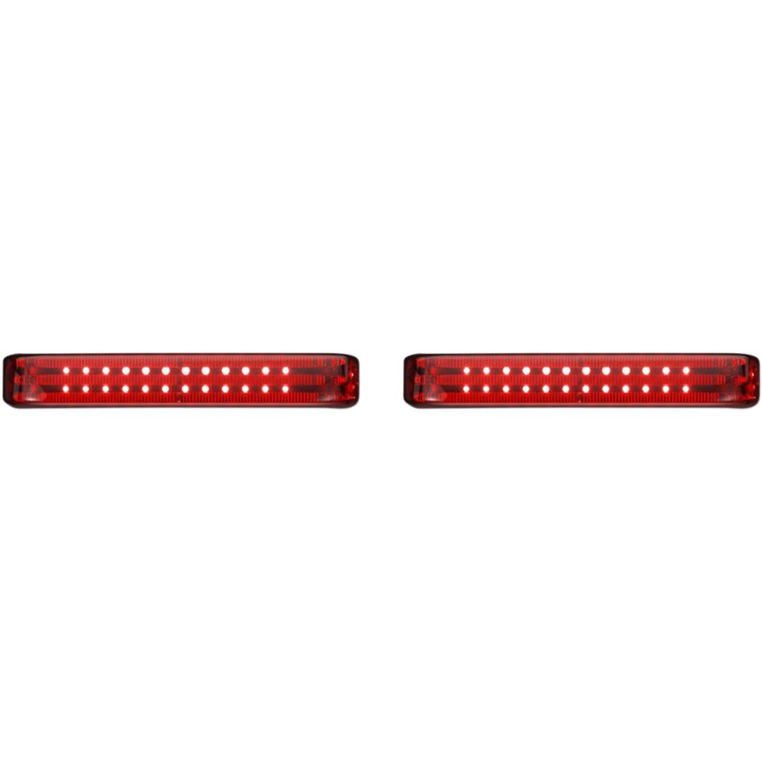 LED-Sadelväskor ProBEAM Bagz Rökfärgade Krom CUSTOM DYNAMICS