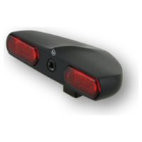 LED taillight Flight, black, red glass HIGHSIDER