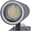LED Vägglampa rostfritt stål cylinderformad svart med sensor vidaXL – miniatyr 5