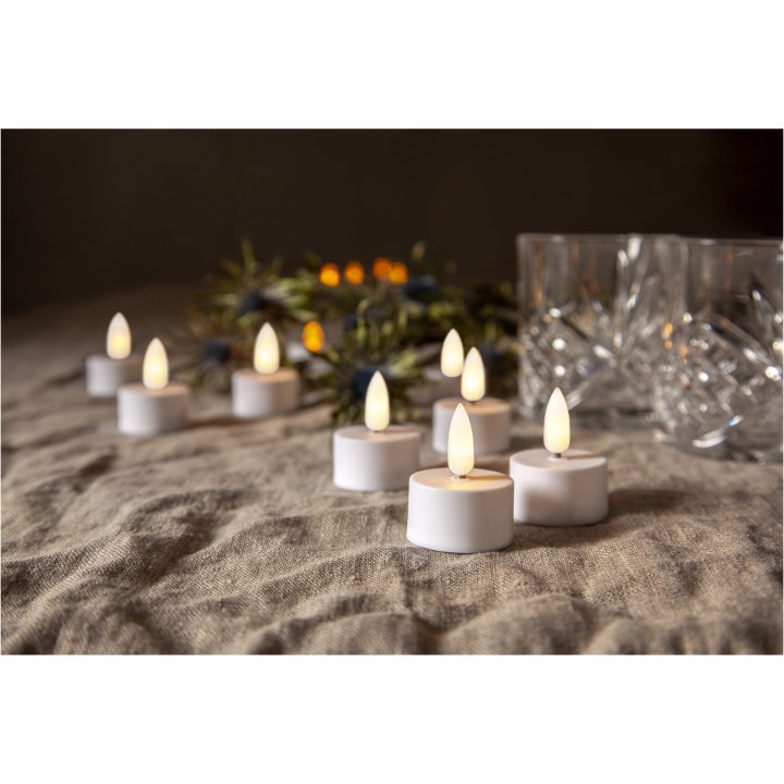 LED Värmeljus 2-pack Flamme Vit Star Trading – bild 3