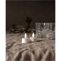 LED Värmeljus 2-pack Flamme Vit Star Trading