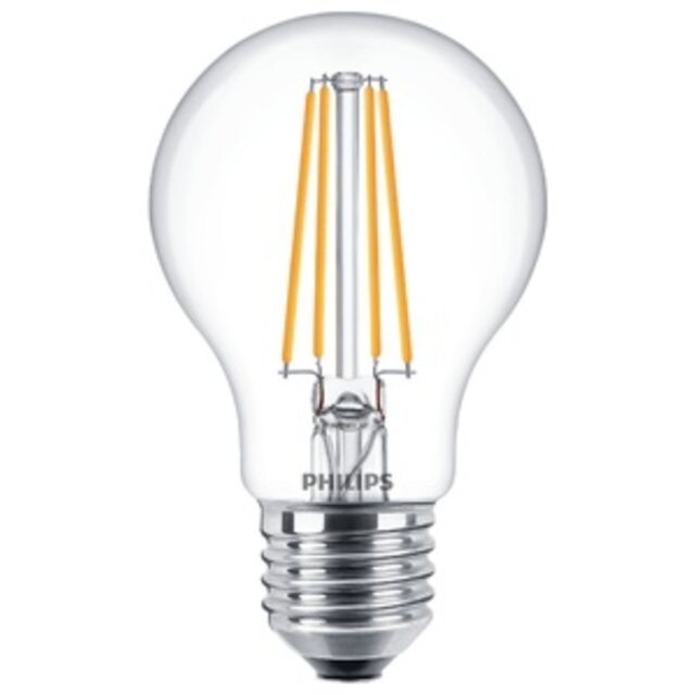 LED-lampa/Multi-LED Philips LEDFILAMEN A60 7W E27 827 KLAR