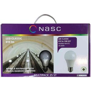 LEDLAMPA 10W E27 2700K 25-PACKLP12710827-M