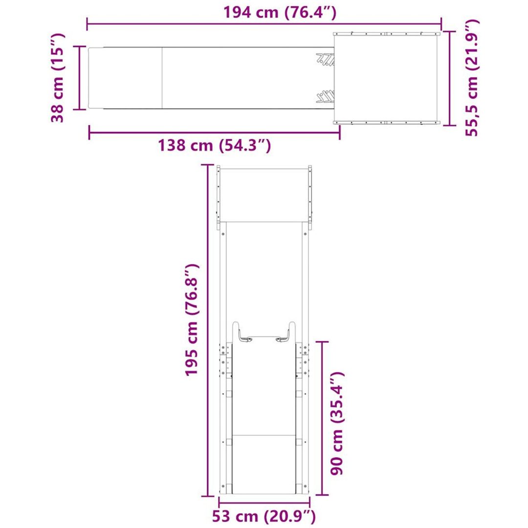 Lekplats impregnerad furu vidaXL – bild 9