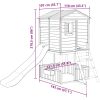 Lekset för utomhusbruk vit och blå massiv trägran vidaXL – miniatyr 9