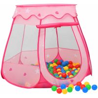Lektält för barn rosa 102x102x82 cm vidaXL