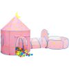 Lektält för barn rosa 301x120x128 cm vidaXL – miniatyr 4
