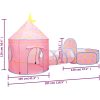 Lektält för barn rosa 301x120x128 cm vidaXL – miniatyr 10