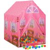 Lektält för barn rosa 69x94x104 cm vidaXL – miniatyr 3