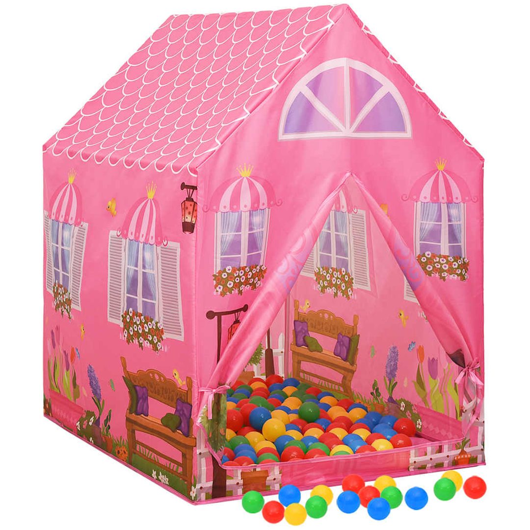 Lektält för barn rosa 69x94x104 cm vidaXL – bild 3