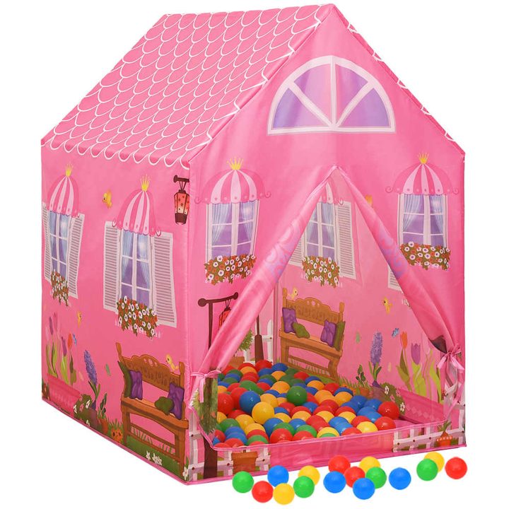 Lektält för barn rosa 69x94x104 cm vidaXL – bild 3
