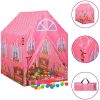 Lektält för barn rosa 69x94x104 cm vidaXL – miniatyr 1