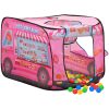 Lektält för barn rosa 70x112x70 cm vidaXL – miniatyr 3