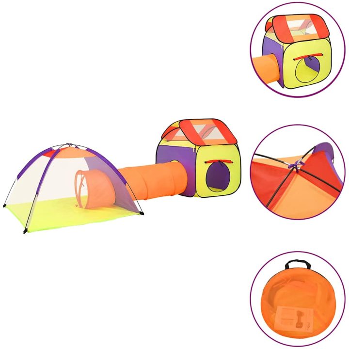 Lektält med 250 bollar flerfärgat 338x123x111 cm vidaXL – bild 3