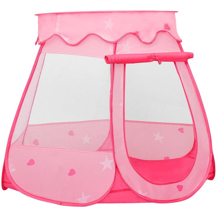 Lektält med 250 bollar Rosa 102x102x82 cm vidaXL – bild 2
