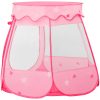Lektält med 250 bollar Rosa 102x102x82 cm vidaXL – miniatyr 4