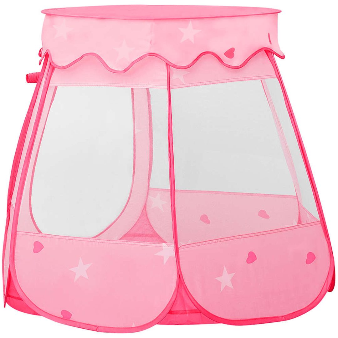 Lektält med 250 bollar Rosa 102x102x82 cm vidaXL – bild 4