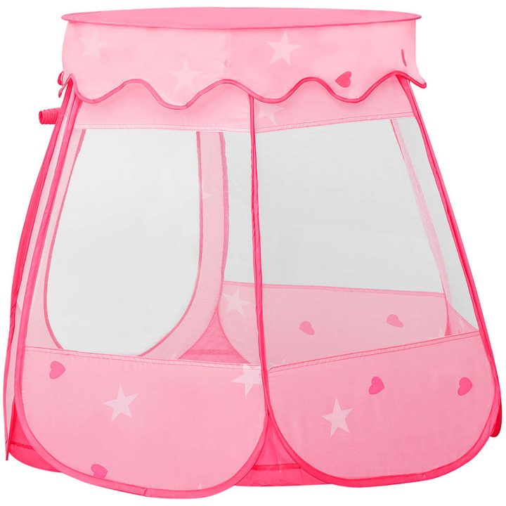 Lektält med 250 bollar Rosa 102x102x82 cm vidaXL – bild 4