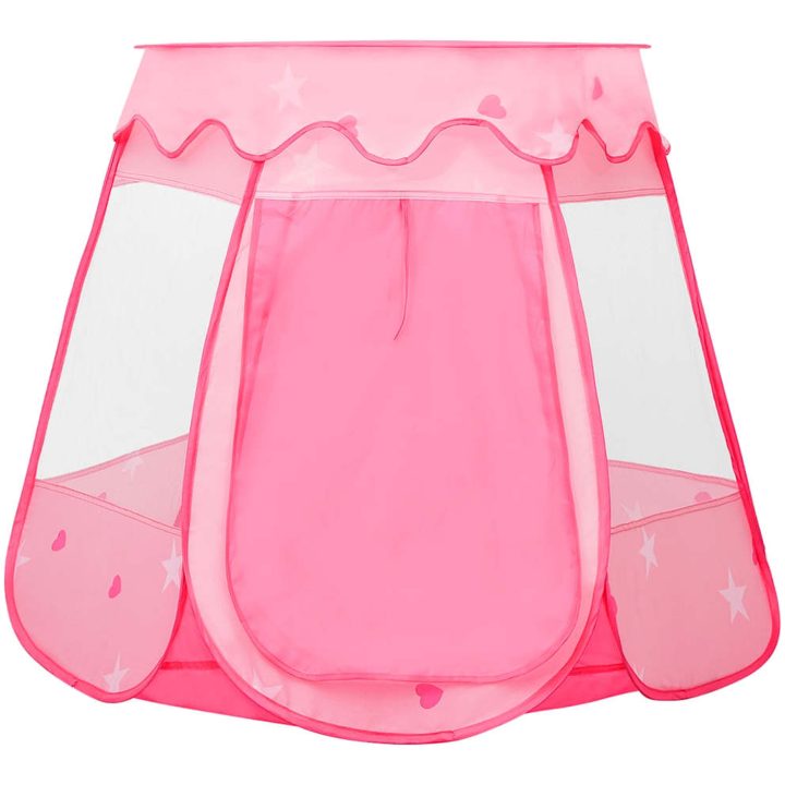 Lektält med 250 bollar Rosa 102x102x82 cm vidaXL – bild 5