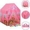 Lektält med 250 bollar Rosa 69x94x104 cm vidaXL – miniatyr 1