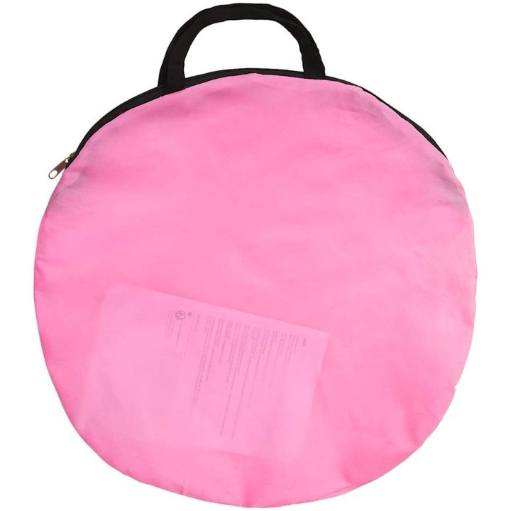 Lektält med 250 bollar rosa 70x112x70 cm vidaXL – bild 12