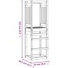 Lektorn 53x46,5x169 cm massivt douglasträ vidaXL – miniatyr 8