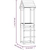 Lektorn 53x46,5x194 cm massivt douglasträ vidaXL – miniatyr 8