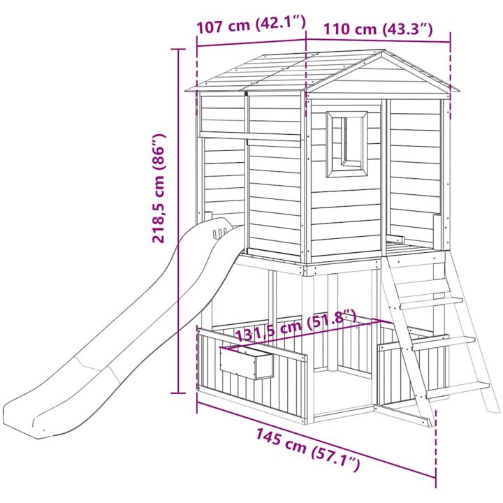 Lektorn massiv gran vidaXL – bild 9