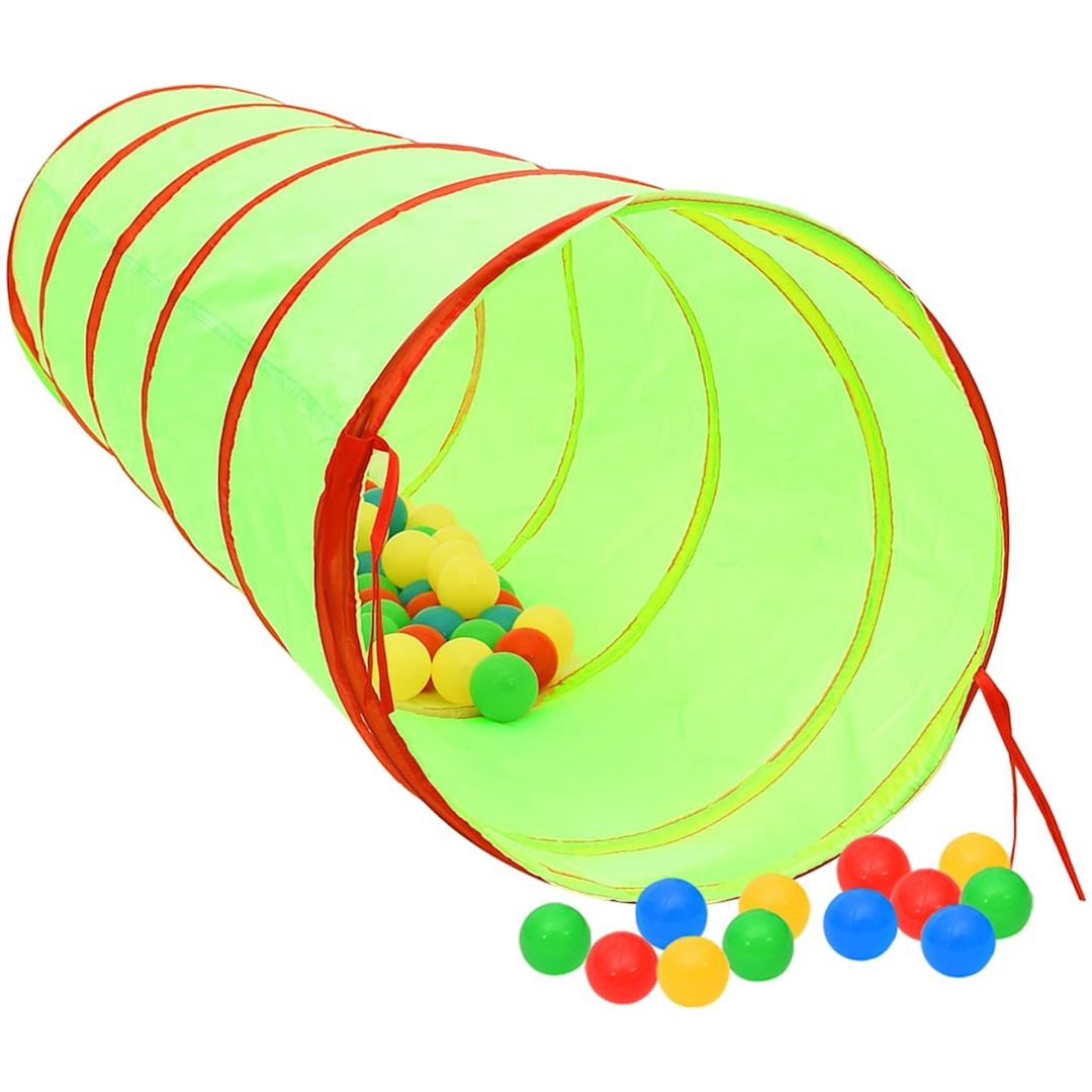 Lektunnel grön 175 cm polyester vidaXL – bild 4