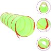 Lektunnel med 250 bollar grön 175 cm polyester vidaXL – miniatyr 3