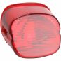 Bakljusglas Laydown Utan Nummerskyltsfönster Röd DRAG SPECIALTIES