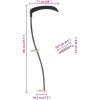Lie med slipsten 145 cm vidaXL – miniatyr 7