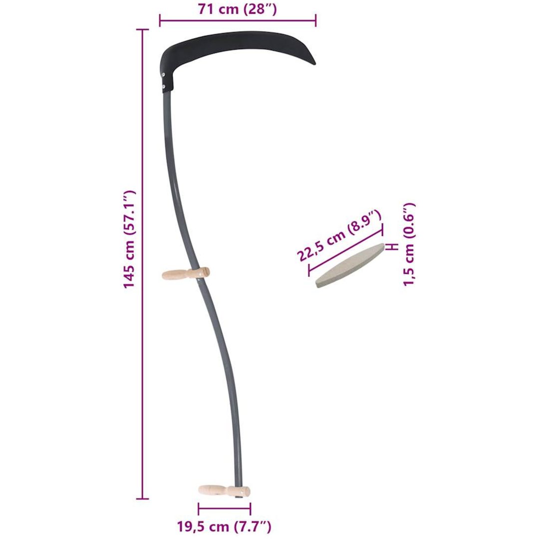 Lie med slipsten 145 cm vidaXL – bild 7