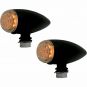 Blinkers Bullet Marker Lights Orange/Svart/Pulverlack PRO-ONE PERF.MFG.