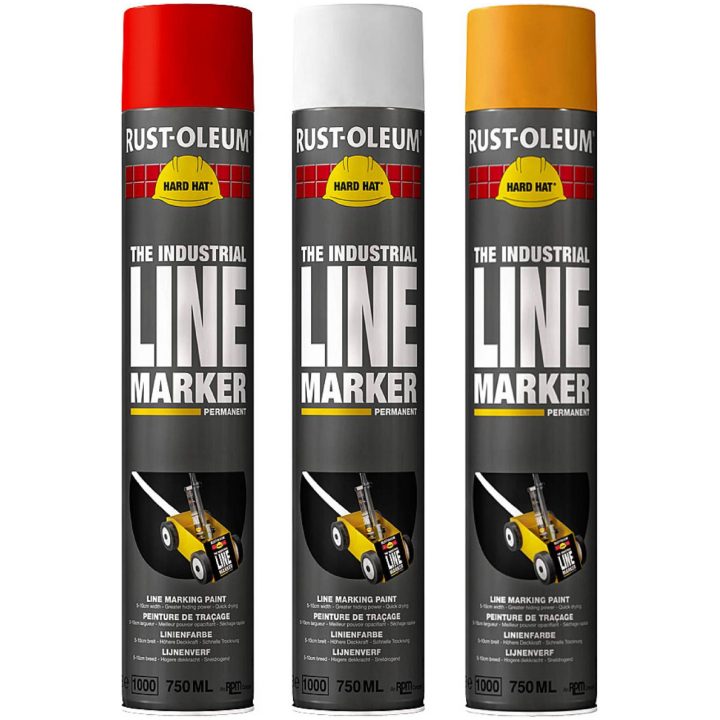 Linjemarkeringsfärg Rust-Oleum Hard Hat 750 ml LINJEMARKERINGSFÄRG BLÅ 750ML – bild 2
