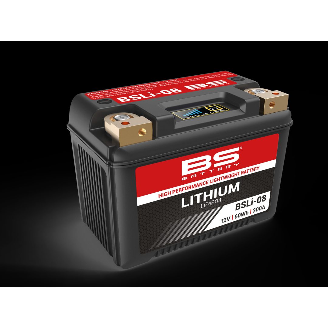 Litiumbatteri LiFEP04 AGM Svart BS BATTERY Batteri