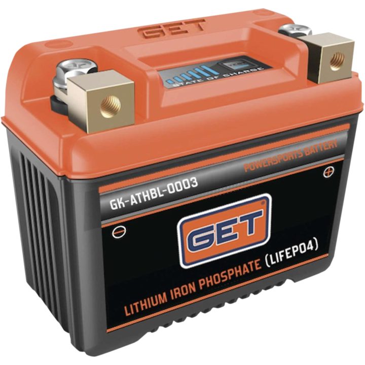 Litiumbatteri LiFePO4 Svart Orange GET – bild 2