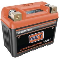 Litiumbatteri LiFePO4 Svart Orange GET