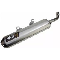 Ljuddämpare 2-Takt Slip-on Aluminium Grå/Silver HGS