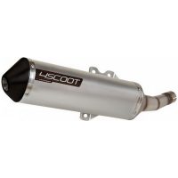 Ljuddämpare 4scoot Rostfritt Stål/aluminium Svart End Cap TECNIGAS