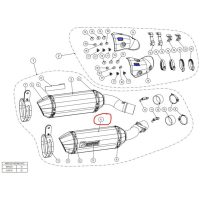 Ljuddämpare Höger CA Z1000 2014-2020 Akrapovic