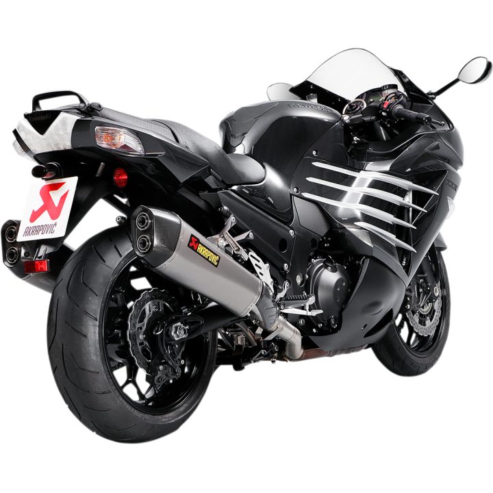 Ljuddämpare Slip-On 2-i-2 Titan Akrapovic svart/silver – bild 2