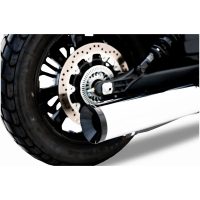 Ljuddämpare Slip-On Rund Krom/Svart RINEHART RACING